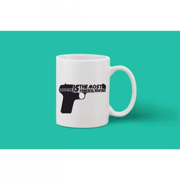 Generic Printed Ceramic Coffee Mug - 1 Pieces, White, 11oz - Image 2