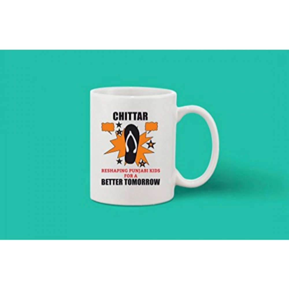 Generic Printed Ceramic Coffee Mug - 1 Pieces, White, 11oz - Image 2