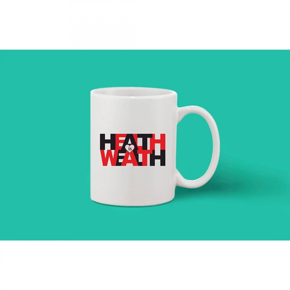 Generic Printed Ceramic Coffee Mug - 1 Pieces, White, 11oz - Image 2