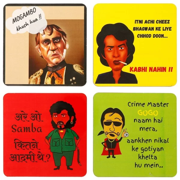 Wooden Coasters for Tea Coffee (Set of 4) - Image 3