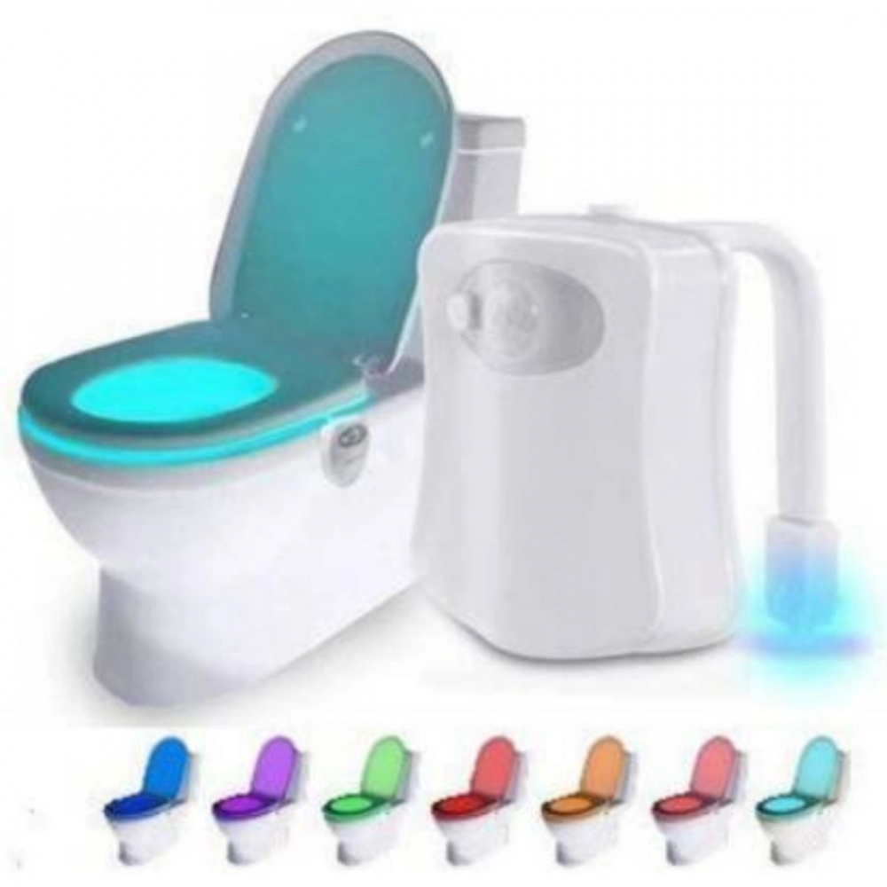 Generic LED Light Sensor Motion Activated Glow Bowl Light Up Sensing Toilet Seat Night Lightning Bowl (Color: Assorted) - Image 4
