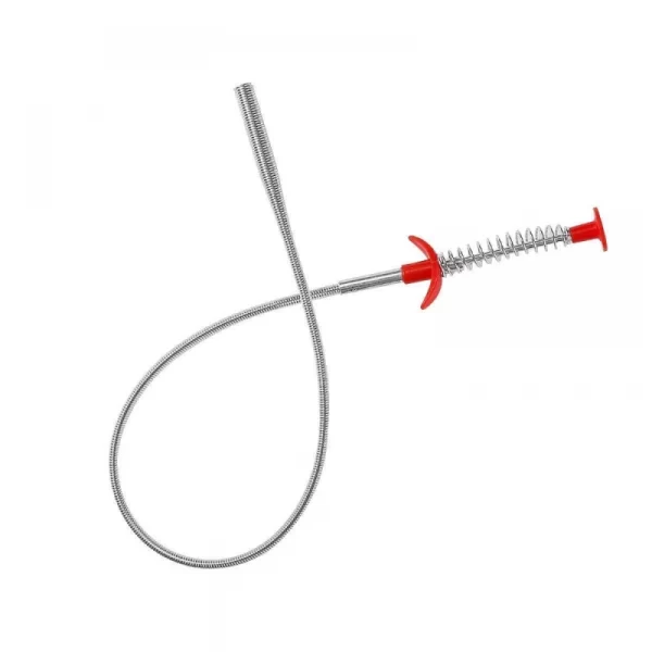 Generic Metal Wire Brush Hand Kitchen Sink Cleaning Hook Sewer Dredging Device Spring Pipe Hair Dredging Tool (Color: Assorted) - Image 6