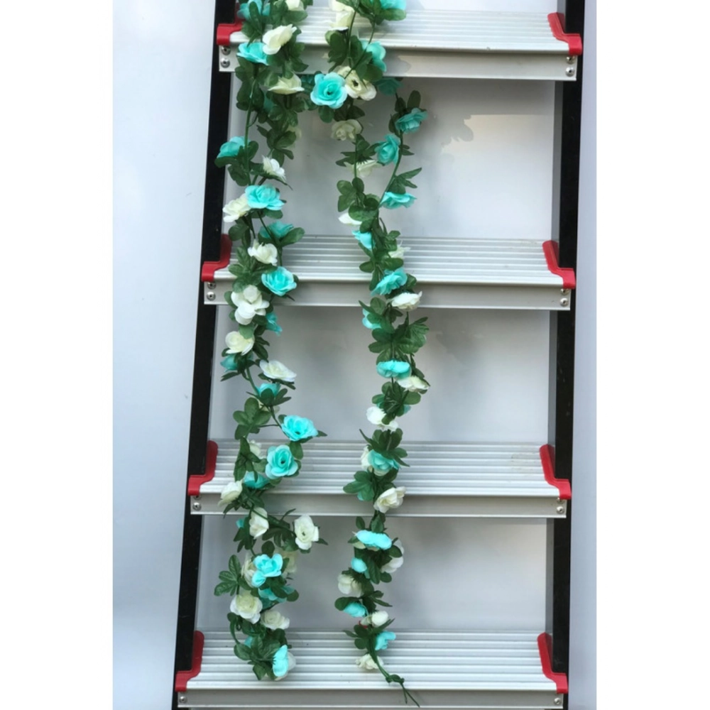 Generic Artificial Rose Vine Flowers Plants Artificial Flower Creeper Hanging Rose For Home Decoration (Color: Multi, Material: Silk Polyester) - Image 3