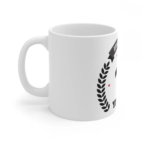 Generic Ceramic 46th Anniversary Printed Coffee Mug (Color: White, Capacity:330ml) - Image 3