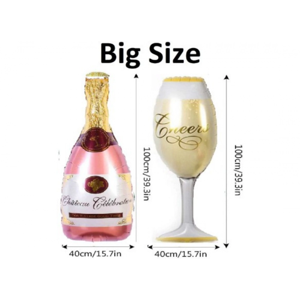 Generic 6Th Anniversary Rose Gold Foil Balloons With Happy Decoration Items Set (Rose Gold) - Image 2