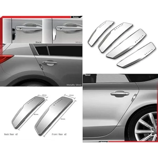 Generic Pack Of 4 Winner Plastic Car Door Guard Universal For Car (Black) - Image 2