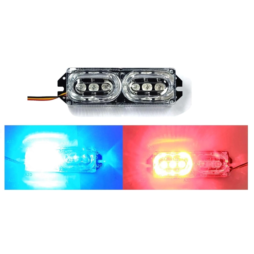 Generic Police Strobe Light For Bike Red And Blue (Red And Blue) - Image 2
