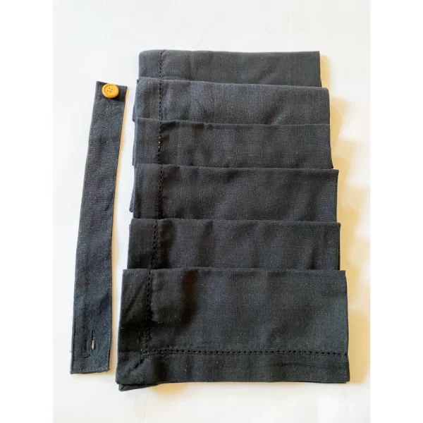 Generic Solid Cotton Napkins Sets (Black) - Image 3