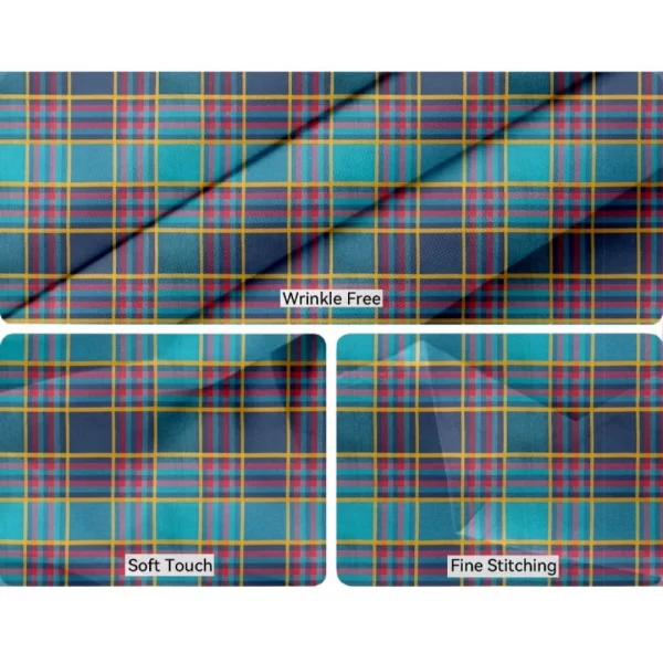 Generic Checked Cotton Place Mats Sets (Multicolor) - Image 2