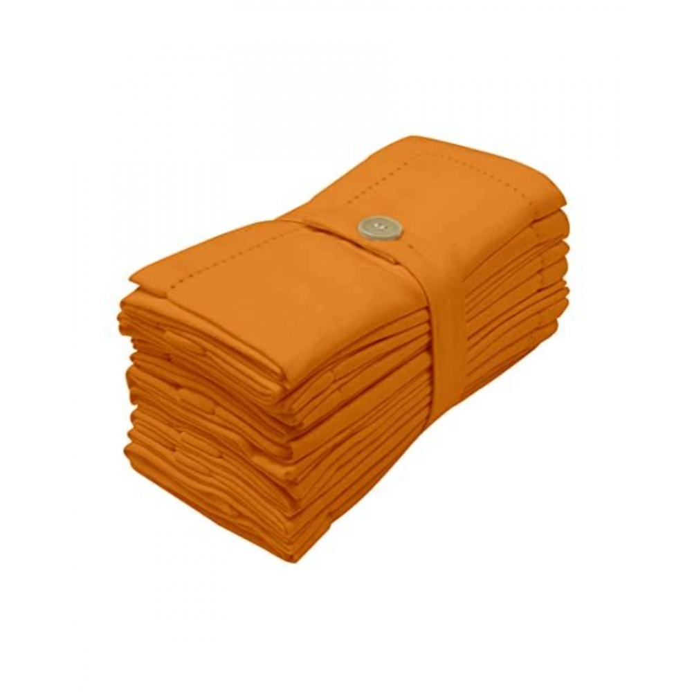 Generic Solid Cotton Napkins Sets ( Orange) - Image 4