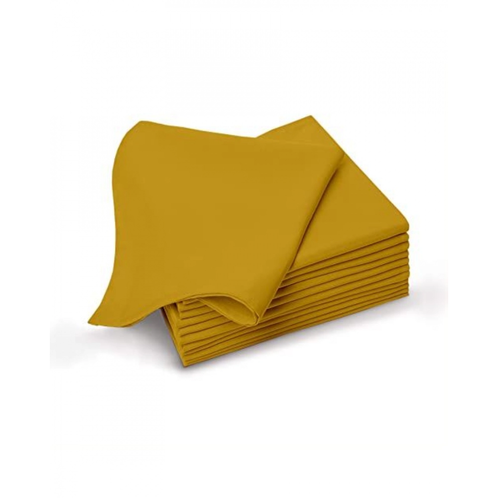 Generic Solid Cotton Napkins Sets (Mustard Yellow) - Image 2