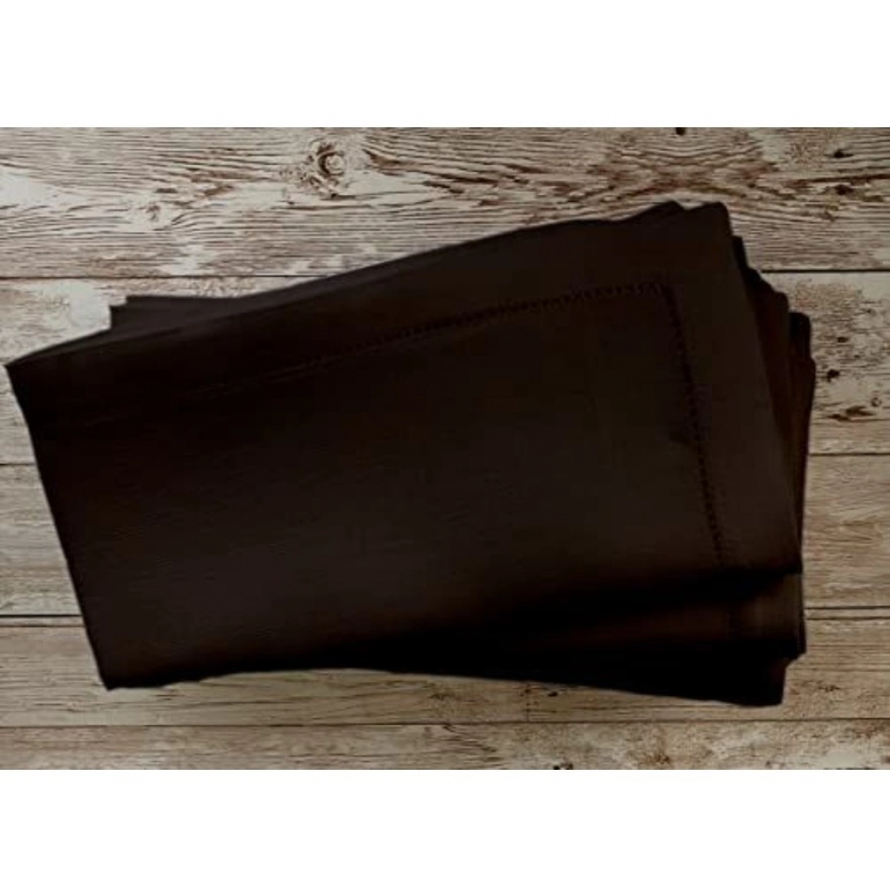 Generic Solid Cotton Napkins Sets (Brown) - Image 3