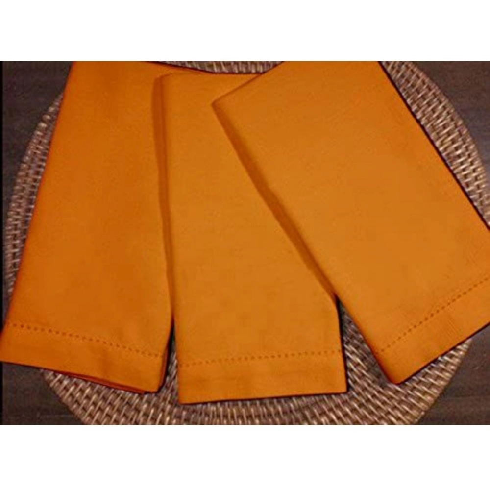 Generic Solid Cotton Napkins Sets ( Orange) - Image 6