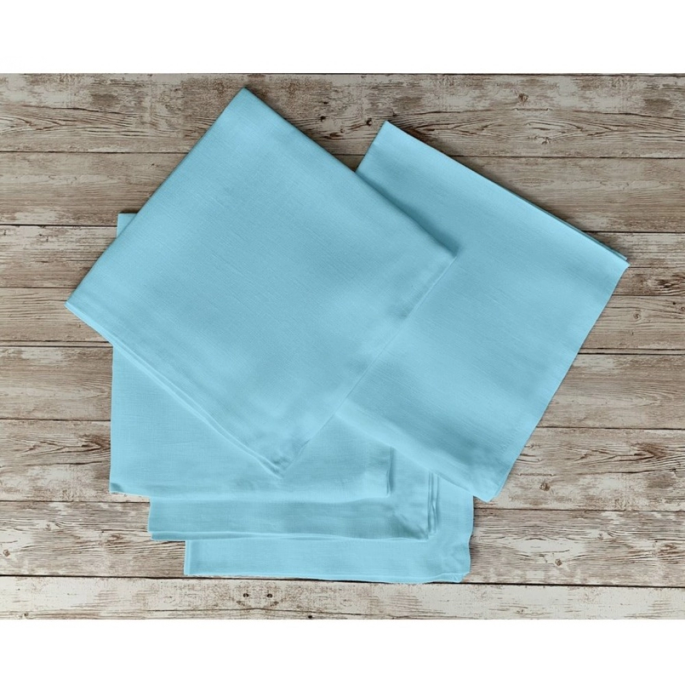Generic Solid Cotton Napkins Sets (Light Blue) - Image 5