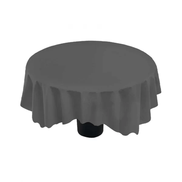 Generic Solid Cotton Plain Table Cloth (Dark Grey) - Image 3