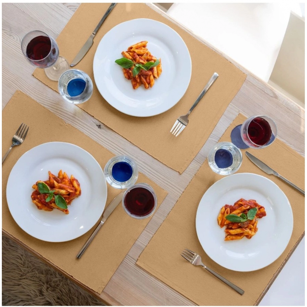 Generic Ribbed Cotton Place Mats Sets (Beige) - Image 5