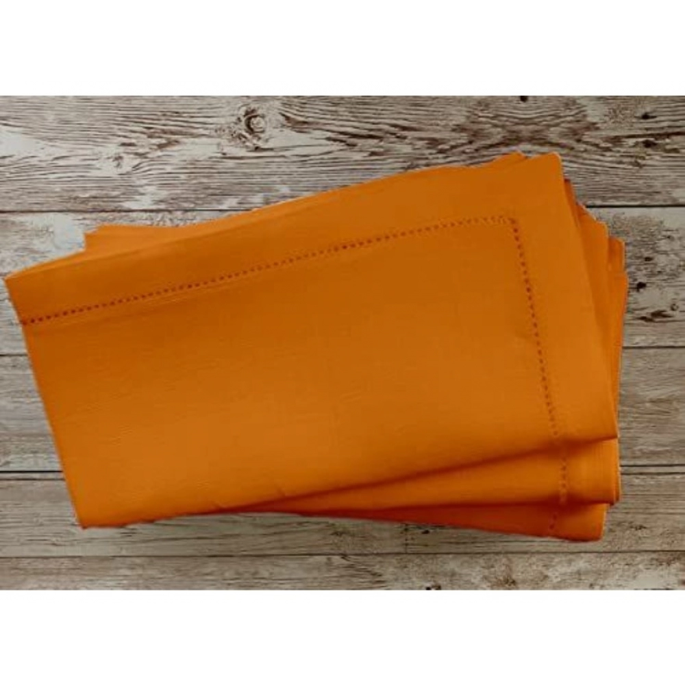 Generic Solid Cotton Napkins Sets ( Orange) - Image 3