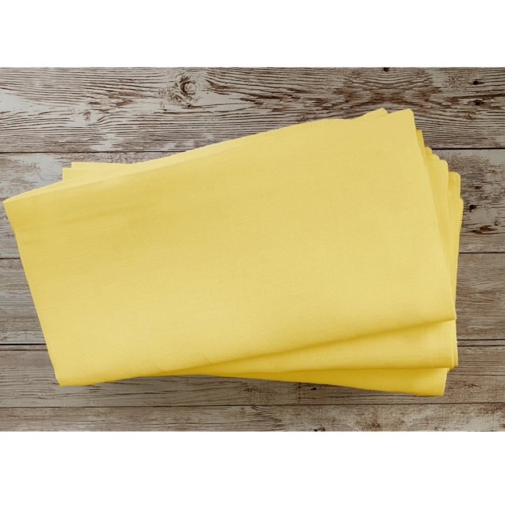 Generic Solid Cotton Napkins Sets (Yellow) - Image 4