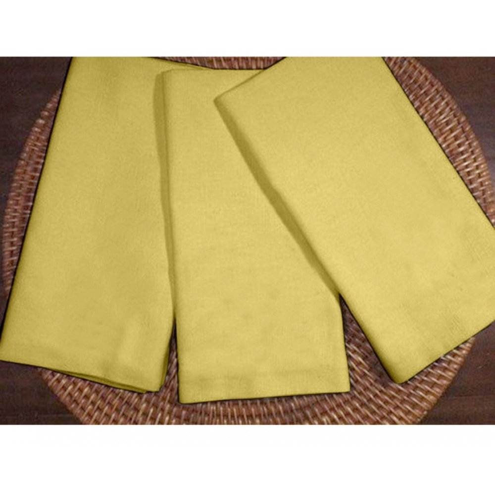 Generic Solid Cotton Napkins Sets (Yellow) - Image 6
