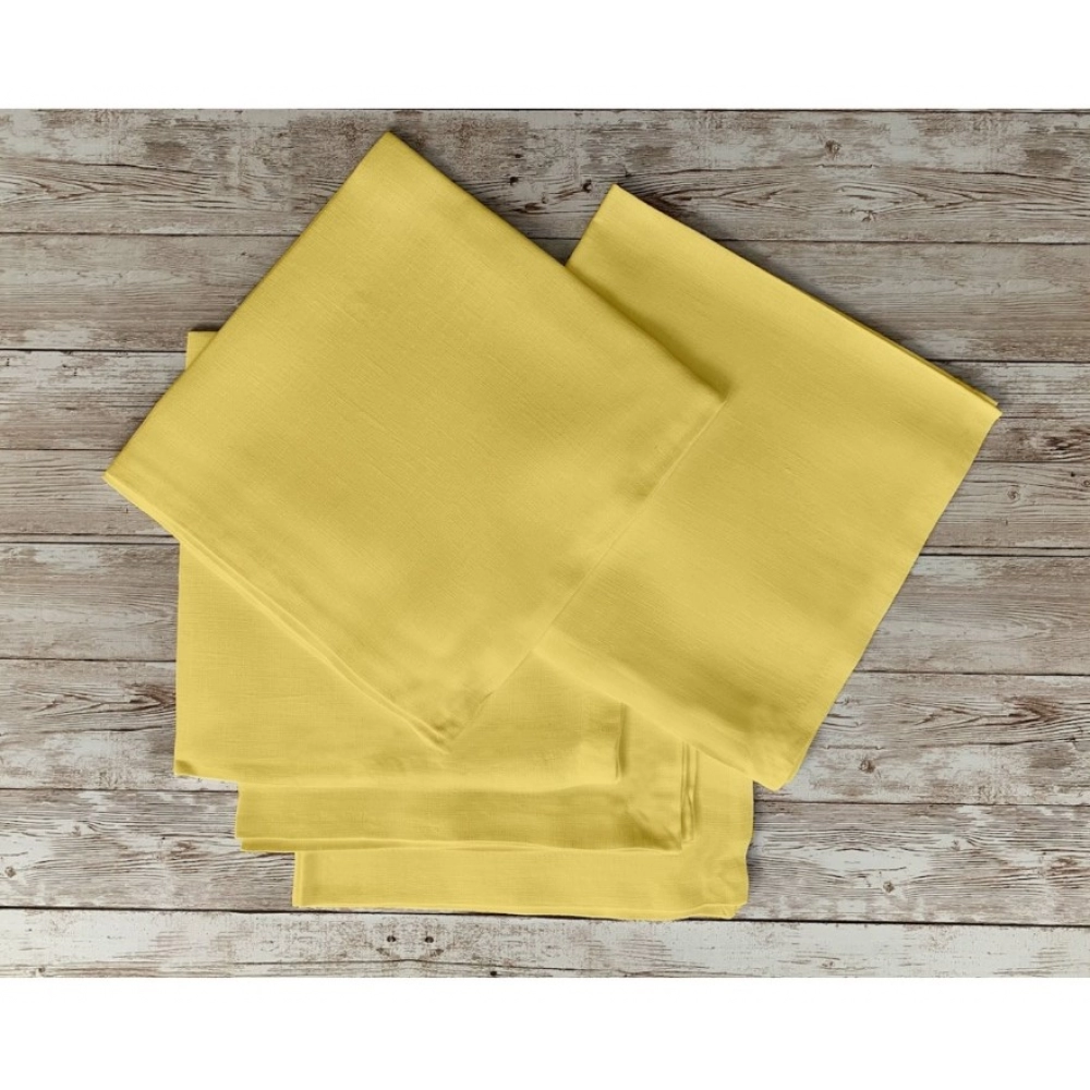 Generic Solid Cotton Napkins Sets (Yellow) - Image 5