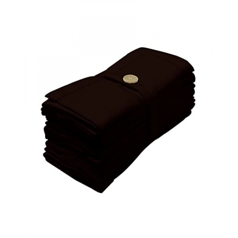 Generic Solid Cotton Napkins Sets (Brown) - Image 4