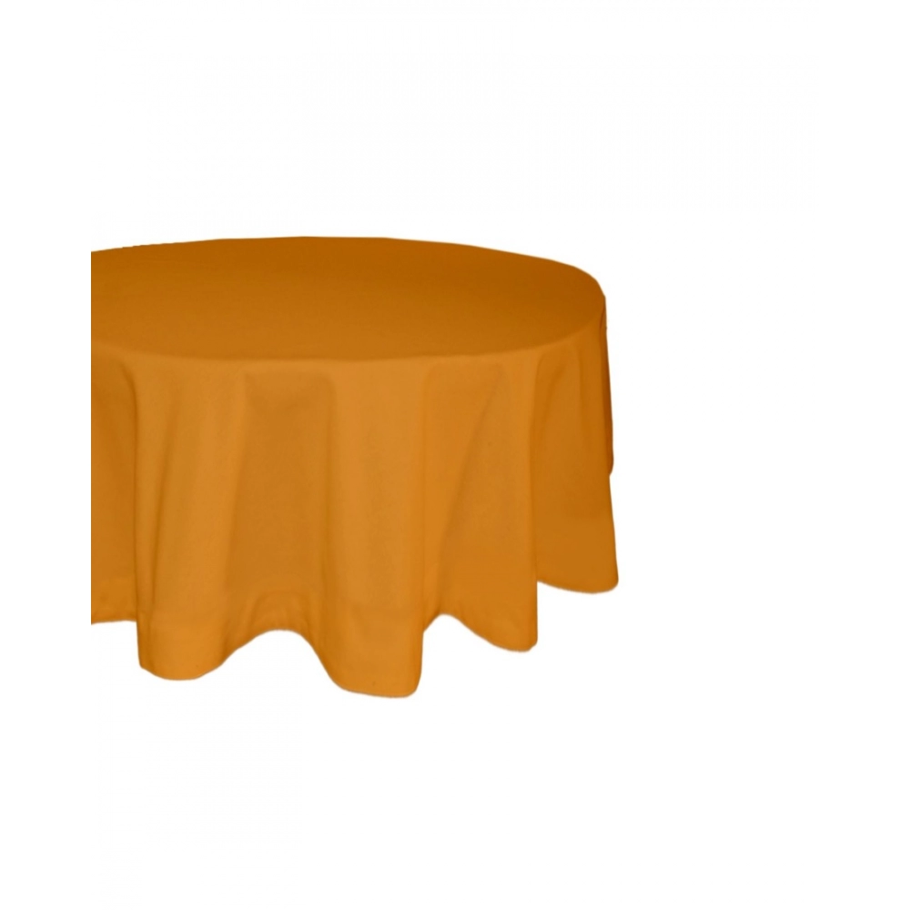 Generic Solid Cotton Plain Table Cloth (Orange) - Image 2