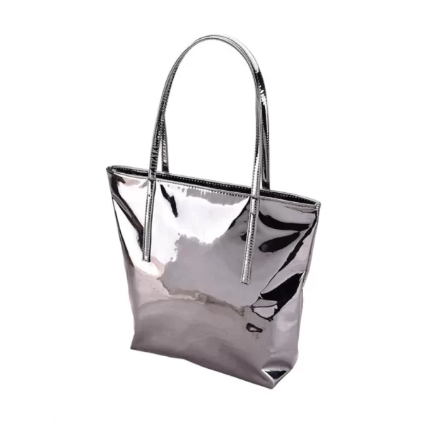 Generic Women's Synthetic Solid Shoulder Bag (Grey) - Image 5