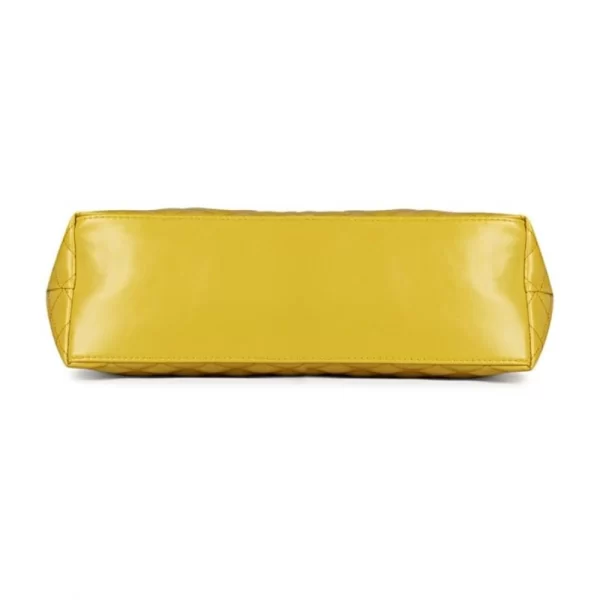 Generic Women's Polyurethane Textured  Shoulder Bag (Yellow) - Image 3