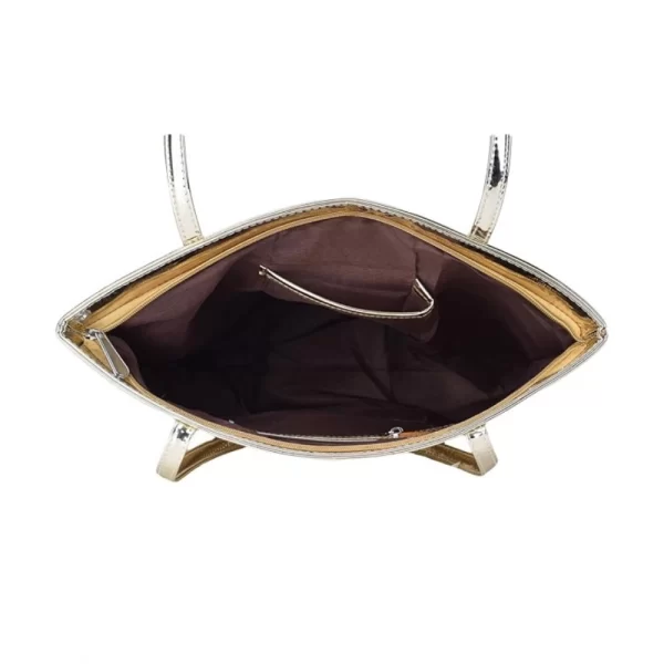 Generic Women's Synthetic Solid Shoulder Bag (Gold) - Image 2