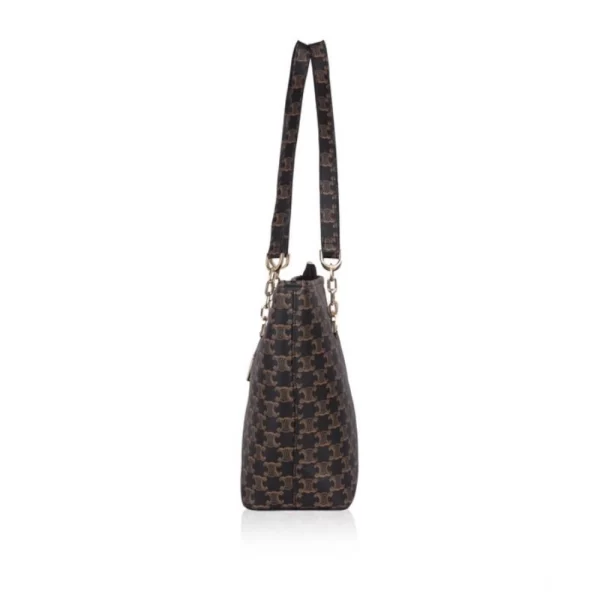 Generic Women's Faux Leather Printed Tote Bag (Brown) - Image 5