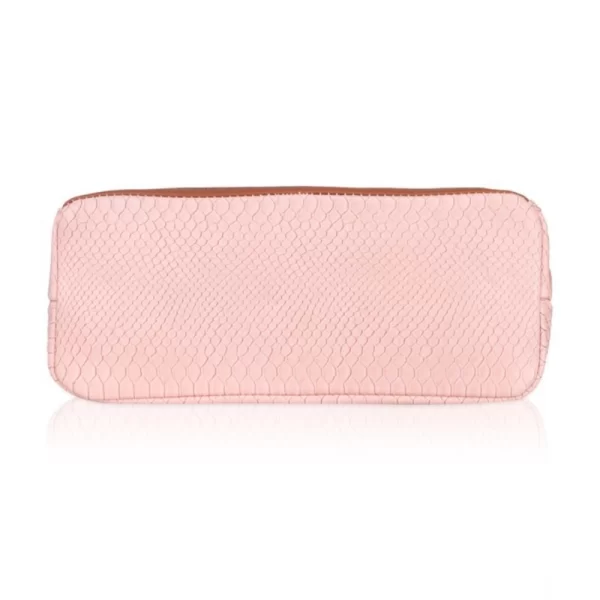 Generic Women's Faux Leather Printed Tote Bag (Pink) - Image 3