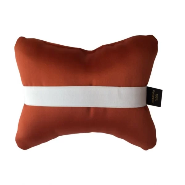 Generic Pack Of_4 Faux Leather Printed Car Pillow Sets (Brown, Size: 12x12 In) - Image 2