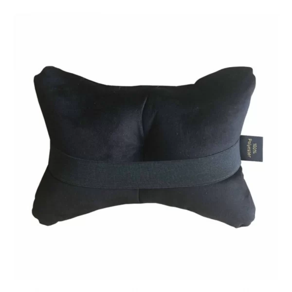 Generic Pack Of_4 Polyester Solid Car Pillow Sets (Black & Pink, Size: 12x12 In) - Image 2