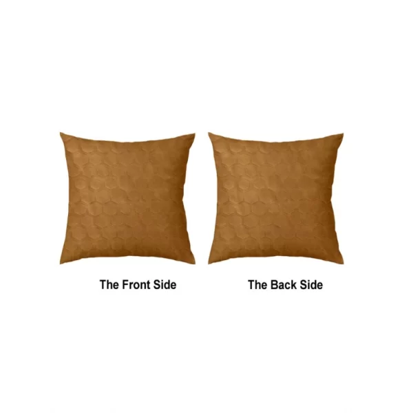 Generic Pack Of_4 Polyester Printed Car Pillow Sets (Brown, Size: 12x12 In) - Image 4