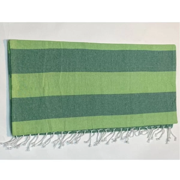 Generic Cotton Striped Bath Towels (Green, Size: 30x59 In) - Image 2
