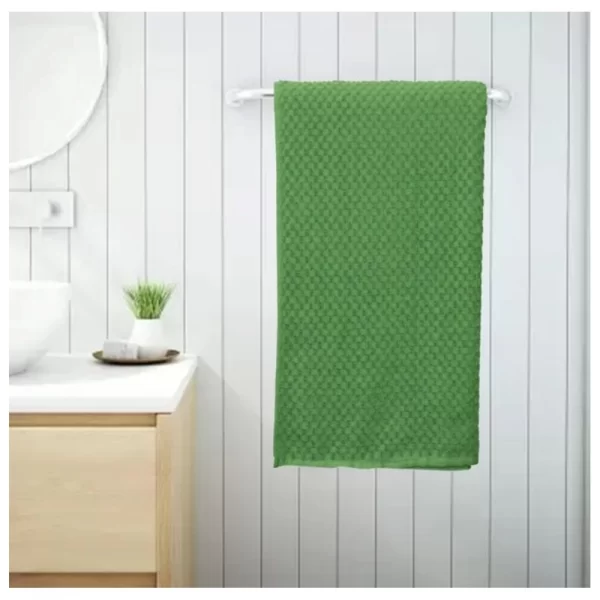 Generic Cotton Popcorn Weave Bath Towels (Green) - Image 2