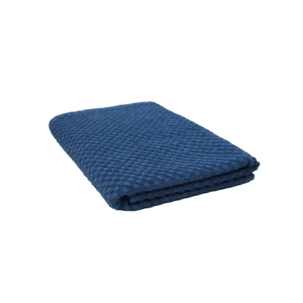 Generic Cotton Popcorn Weave Bath Towels (Blue)