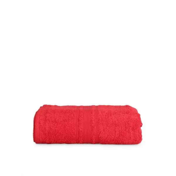Generic Cotton Striped Bath Towels (Red, Size: 35x71 In)