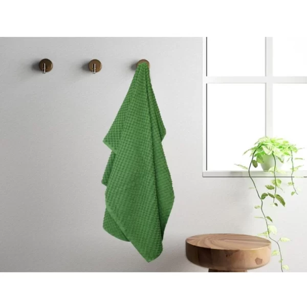 Generic Cotton Popcorn Weave Bath Towels (Green) - Image 4