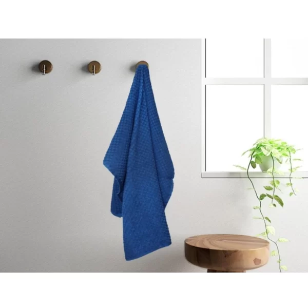 Generic Cotton Popcorn Weave Bath Towels (Blue) - Image 4