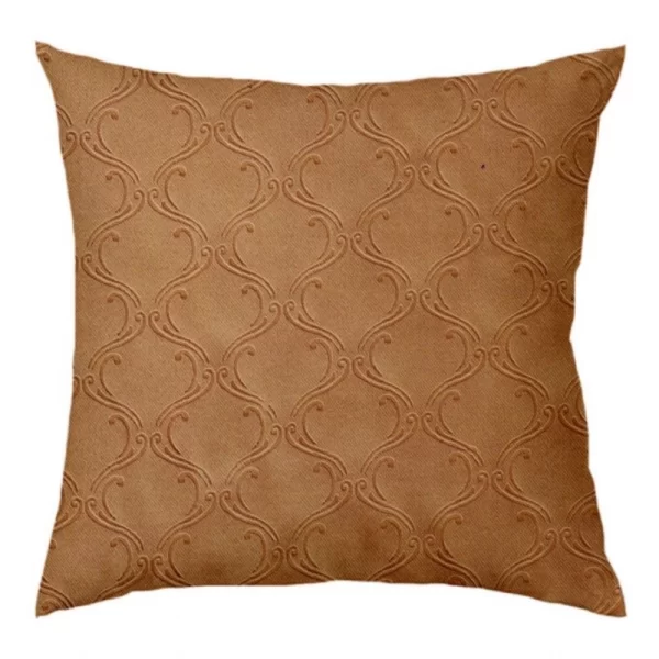 Generic Pack Of_4 Polyester Printed Car Pillow Sets (Brown, Size: 12x12 In) - Image 3