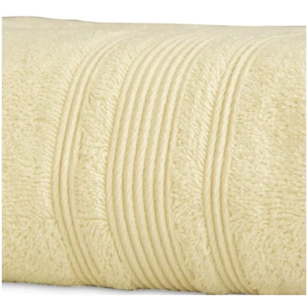 Generic Cotton Solid Bath Towels (Cream, Size: 35x71 In) - Image 2