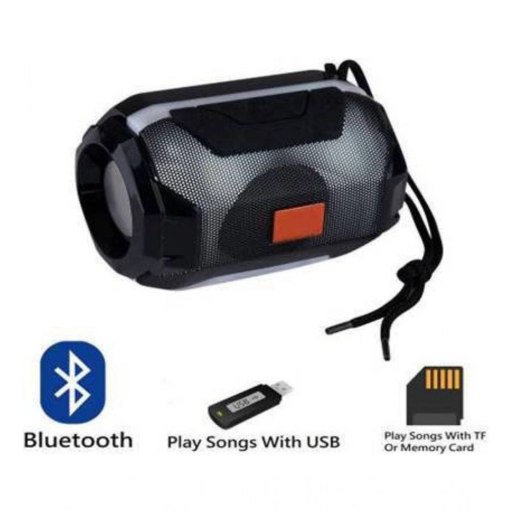 Generic Plastic Rubber Wireless A005 Bluetooth Speaker (Black) - Image 2