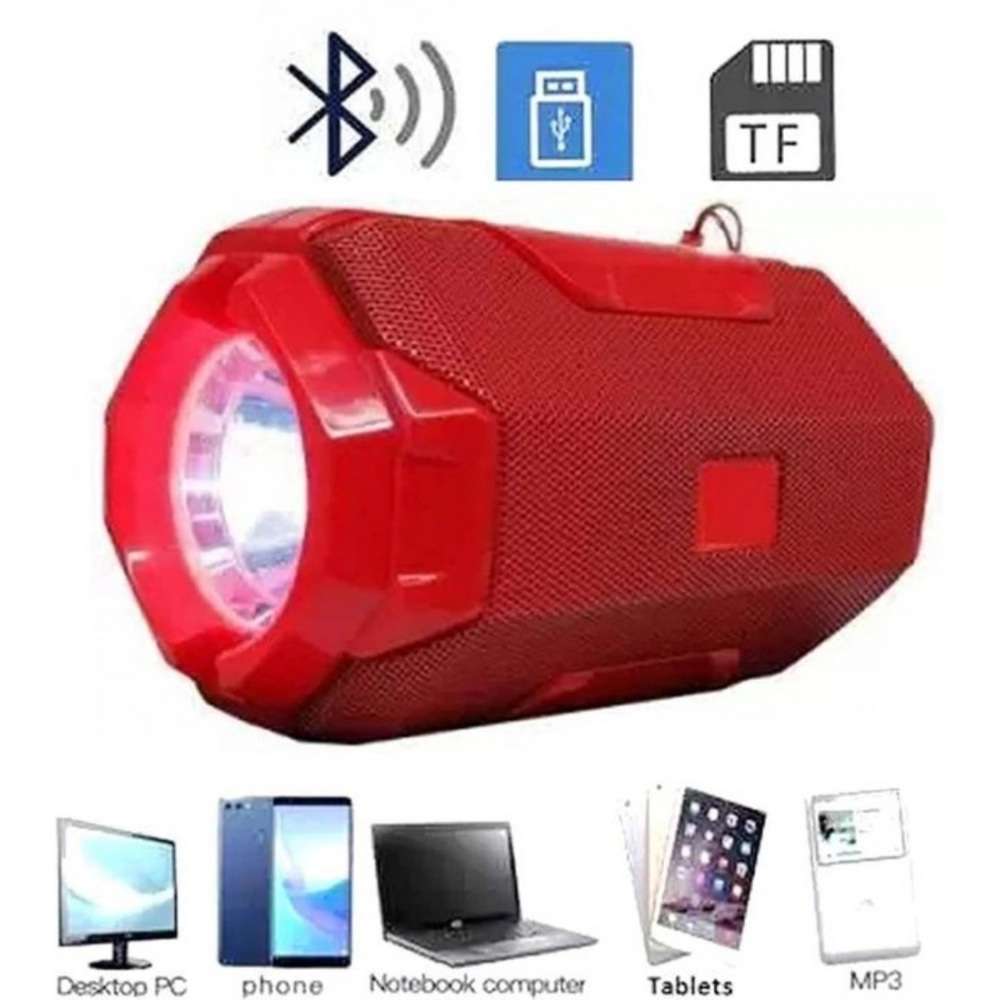 Generic Plastic Rubber Wireless AO105 Bluetooth Speaker (Red) - Image 3