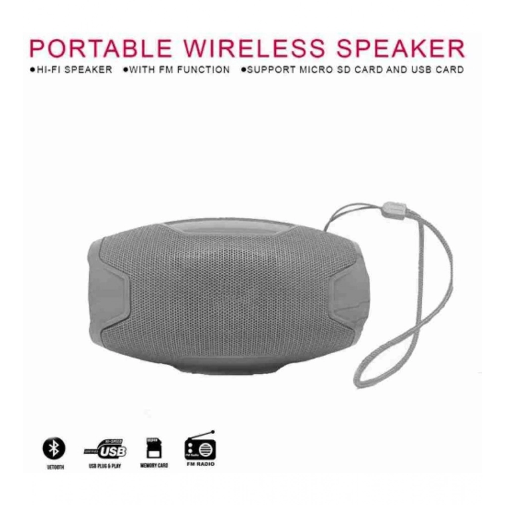 Generic Plastic Rubber Wireless AO105 Bluetooth Speaker (Grey) - Image 2